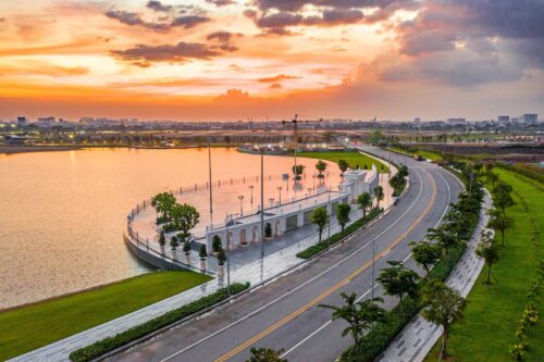 Sân khấu đại nhạc hội tại Quảng trường Diamond Square Vạn Phúc City tổ chức sự kiện