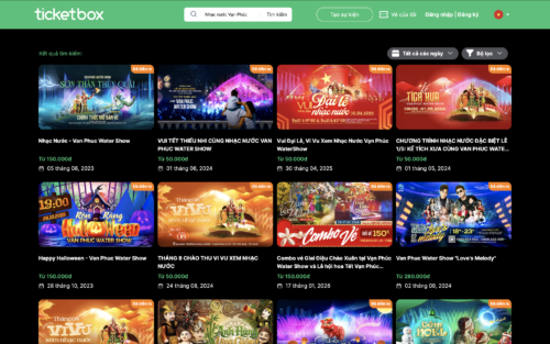 Tìm kiếm từ khóa "Nhạc nước Vạn Phúc" trên Ticketbox để được hỗ trợ thủ tục nhanh gọn.