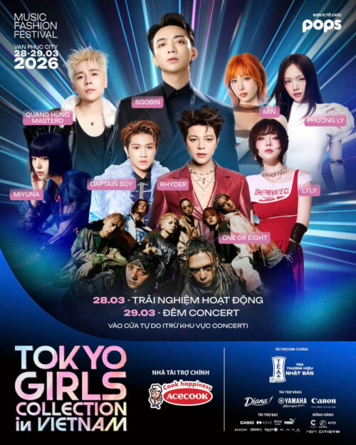 Tokyo Girls Collection Vietnam 2026 quy tụ dàn sao đình đám có mặt tại Van Phuc City