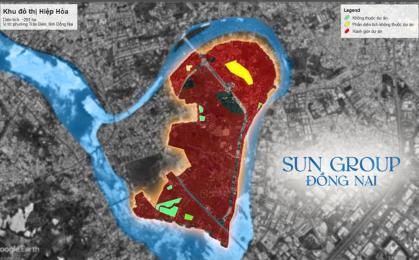 Liên danh có sun group đầu tư khu đô thị 72.000 tỷ đồng giữa sông đồng nai